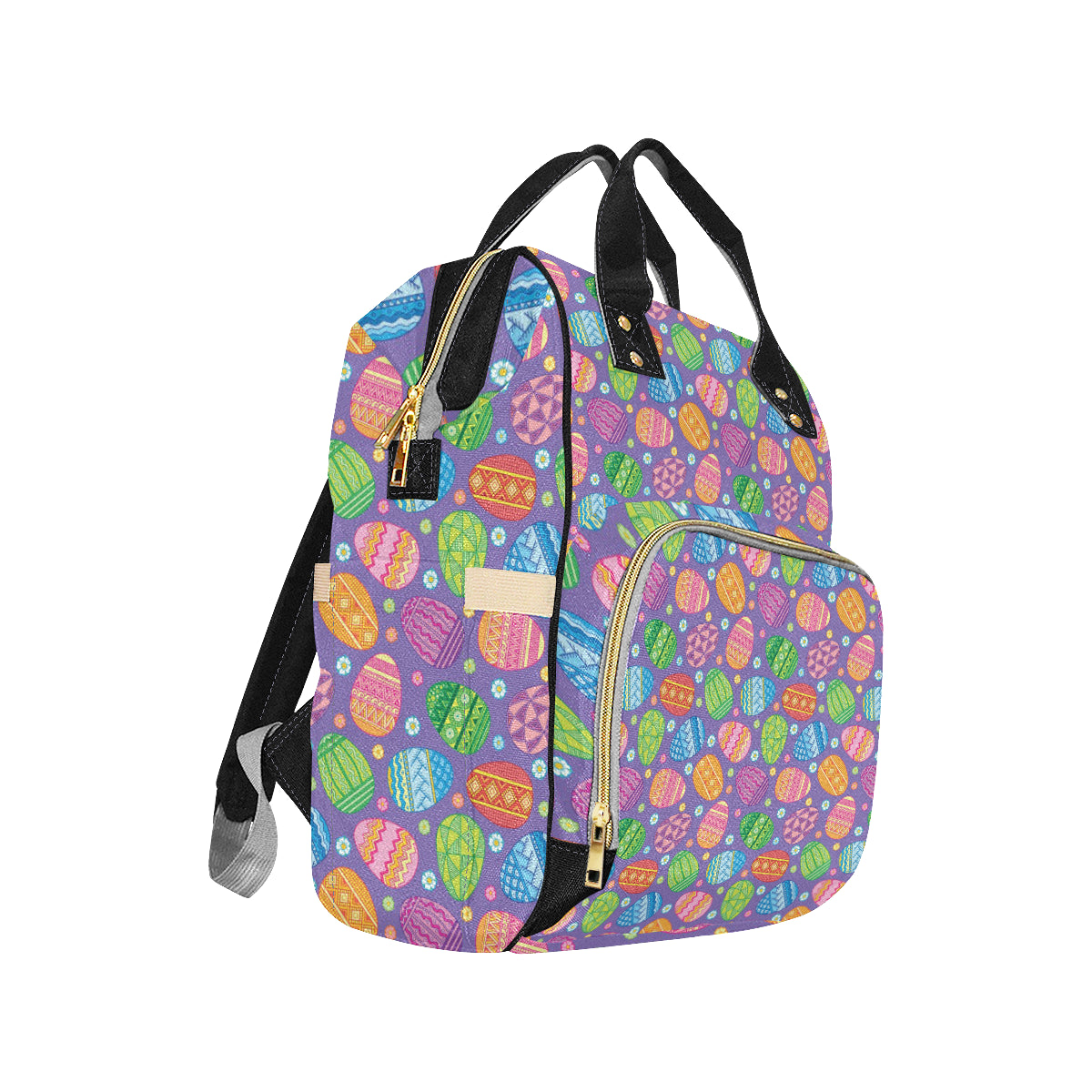 Easter Eggs Pattern Print Design RB010 Diaper Bag Backpack