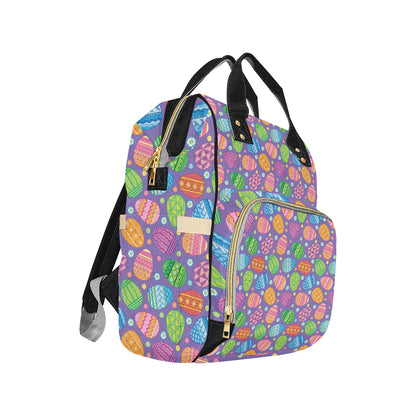 Easter Eggs Pattern Print Design RB010 Diaper Bag Backpack