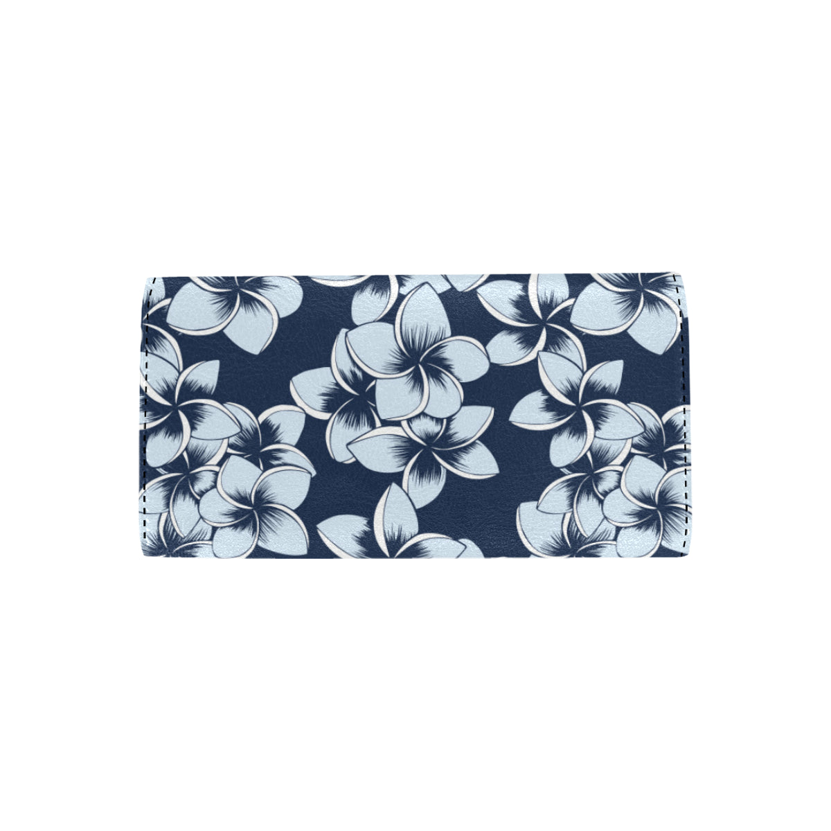 Plumeria Pattern Print Design A02 Women's Trifold Wallet