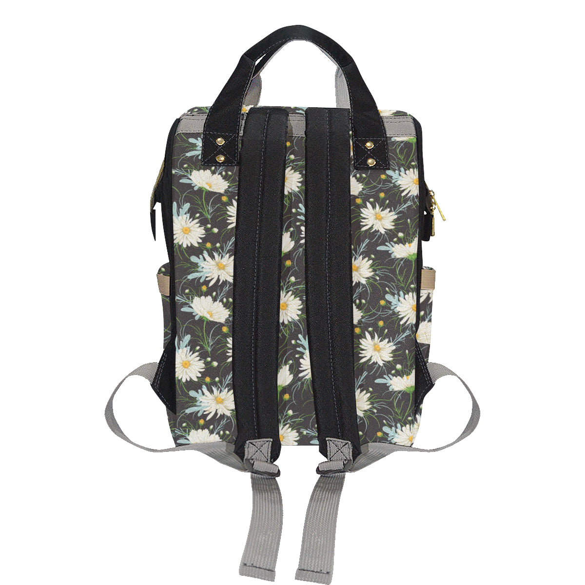Daisy Pattern Print Design DS08 Diaper Bag Backpack