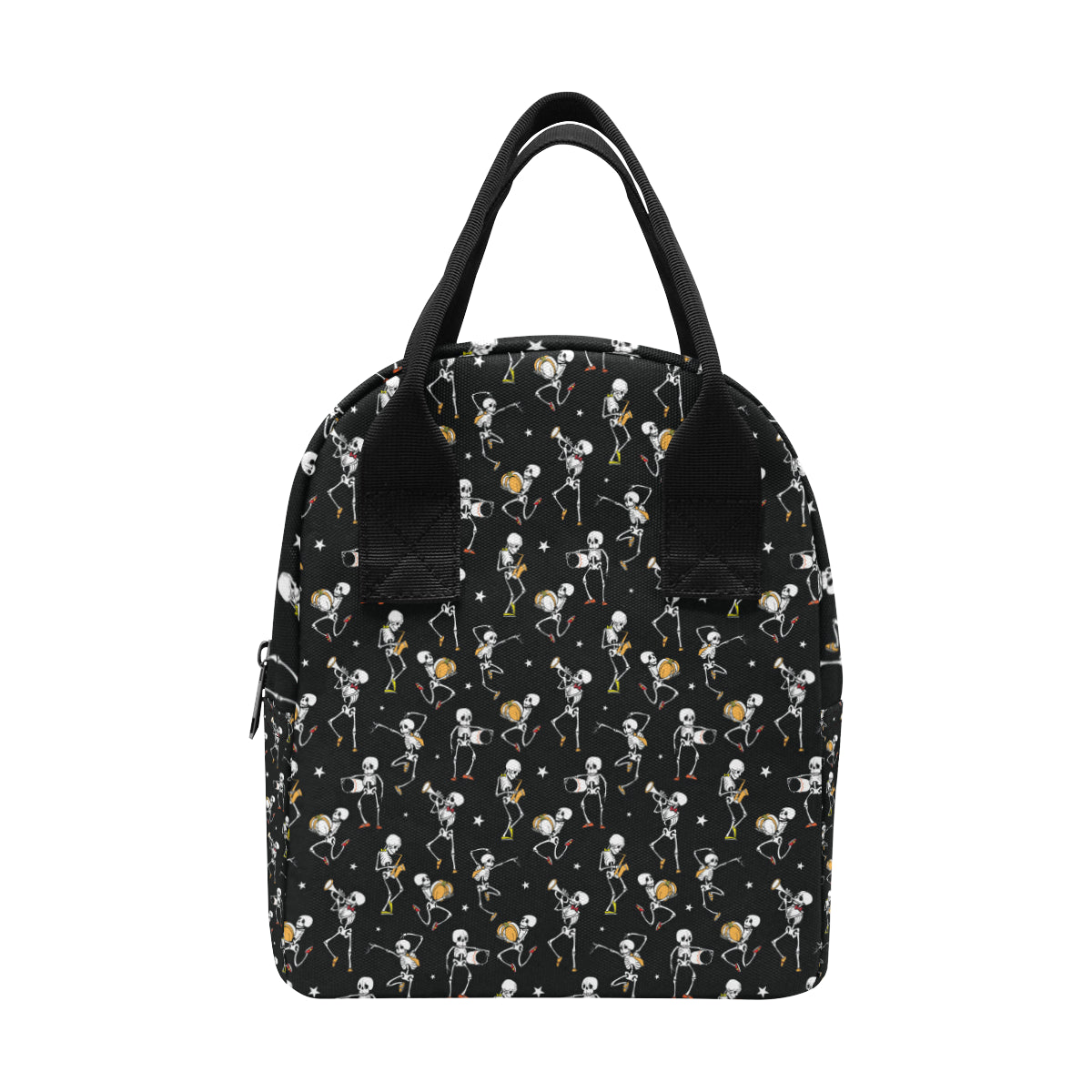 Skeleton Dance Print Insulated Lunch Bag