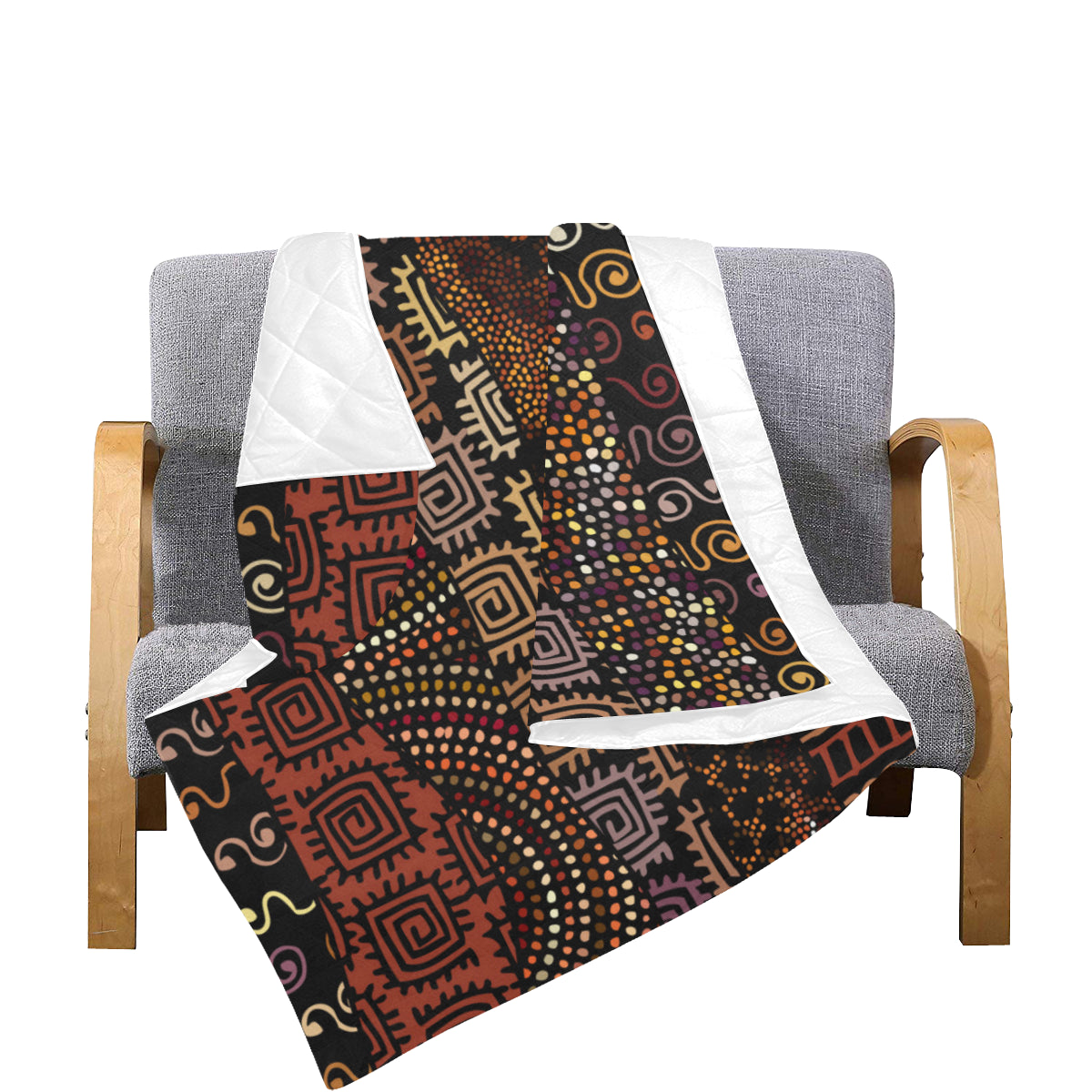 African Pattern Print Design 07 Premium Quilt