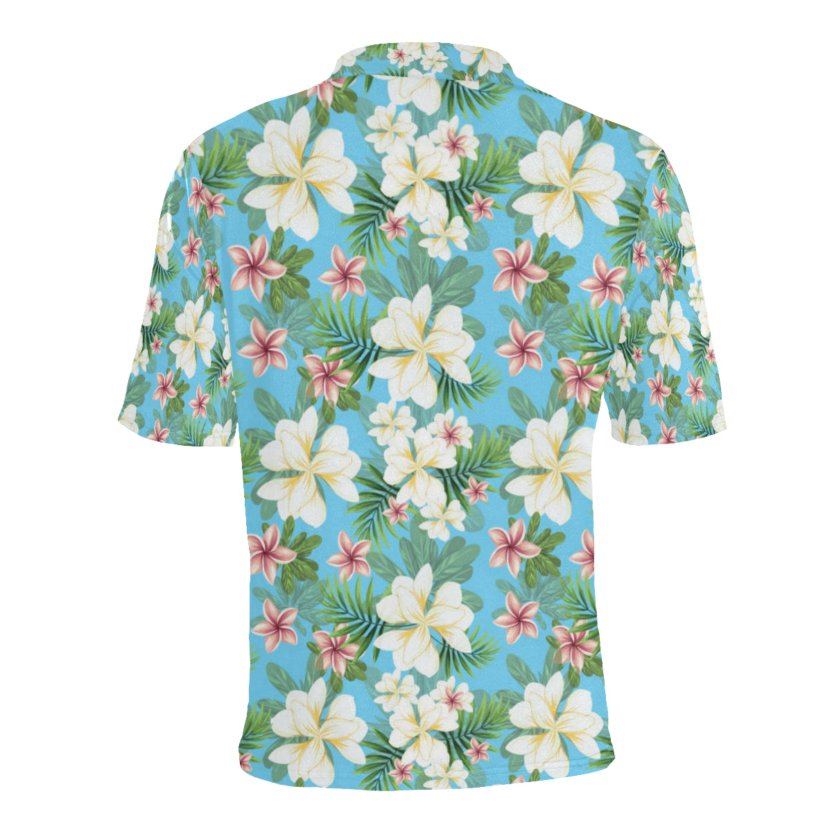 Plumeria Pattern Print Design PM028 Men Polo Shirt