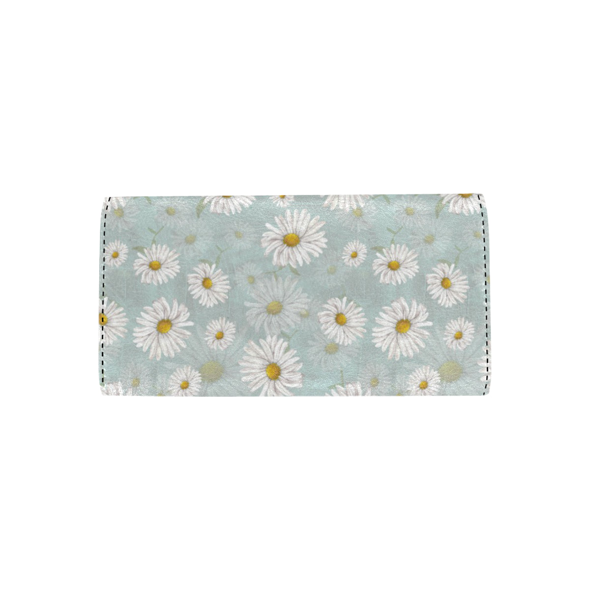 Daisy Pattern Print Design DS012 Women's Trifold Wallet