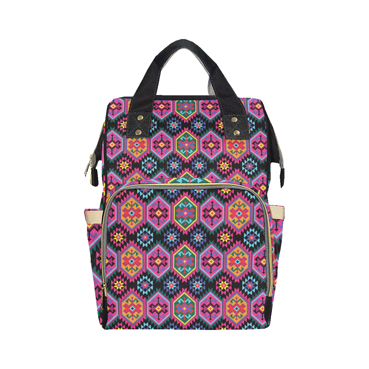 Mexican Pattern Print Design 02 Diaper Bag Backpack