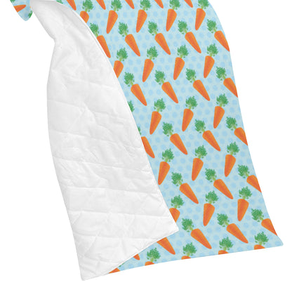Carrot Pattern Print Design 01 Premium Quilt