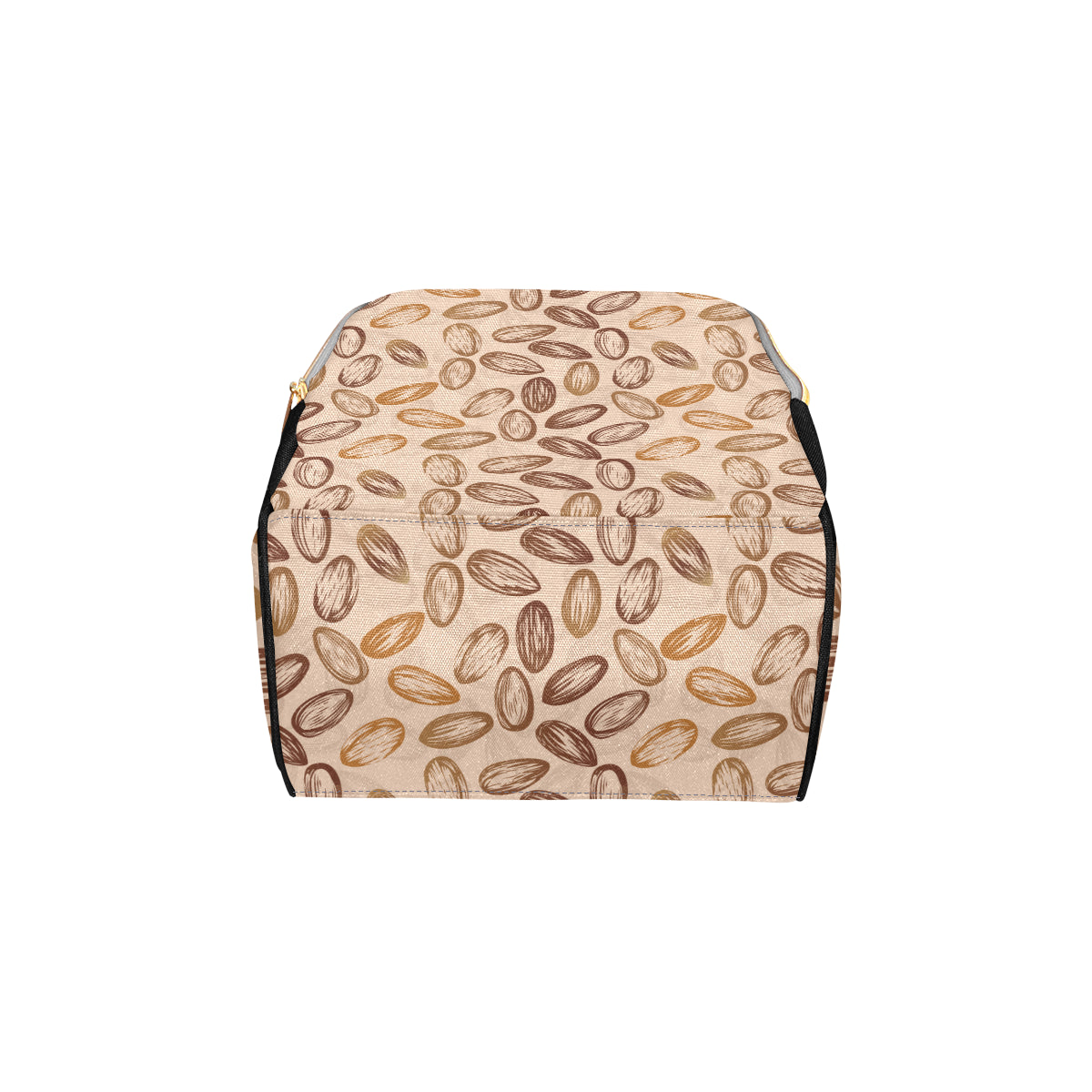 Almond Pattern Print Design 02 Diaper Bag Backpack