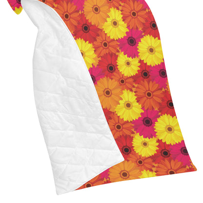 Gerberas Pattern Print Design GB05 Premium Quilt