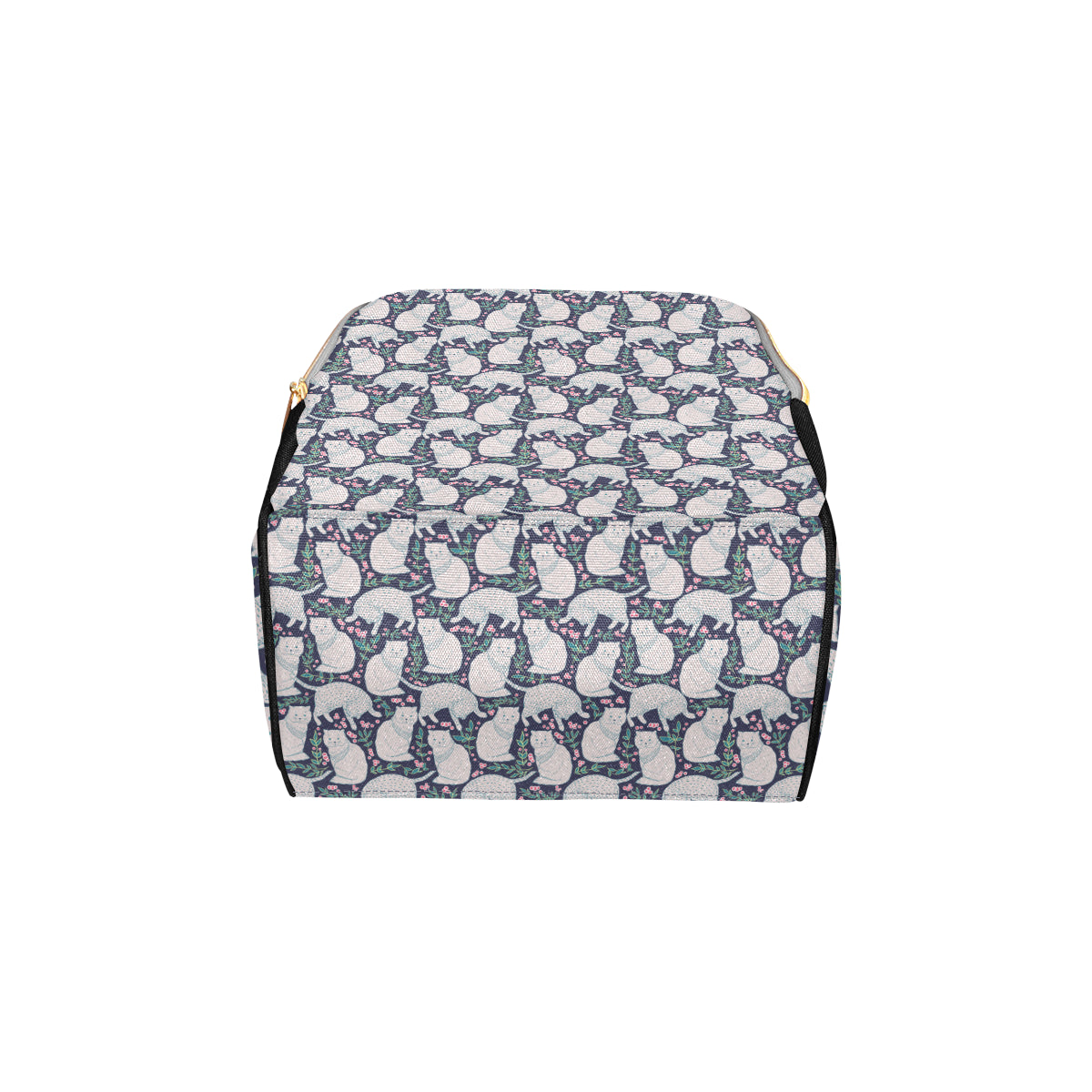 Cat Pattern Print Design 06 Diaper Bag Backpack