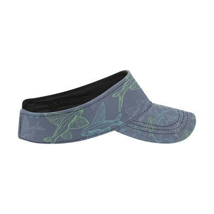 Flying Fish Pattern Print Design 02 Unisex Sun Visor