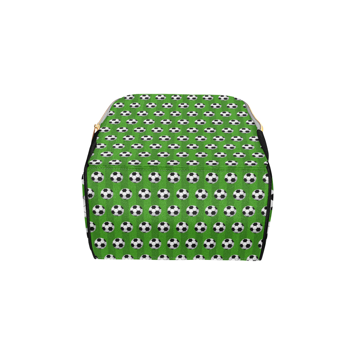 Soccer Ball Green Backgrpund Print Diaper Bag Backpack