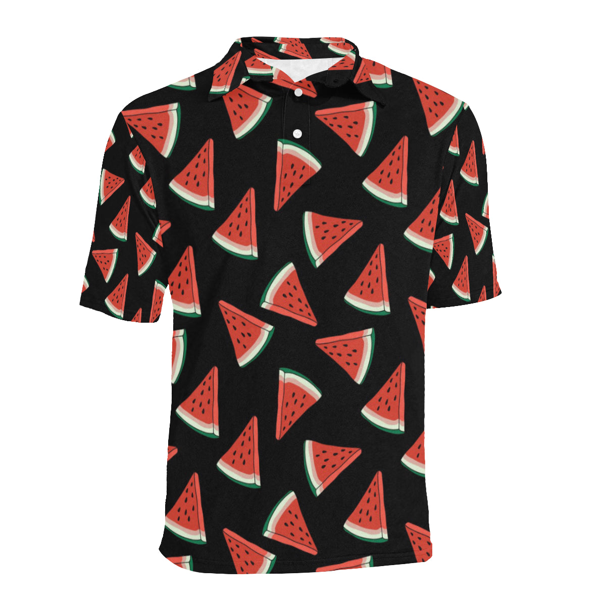 Watermelon Pattern Print Design WM01 Men Polo Shirt
