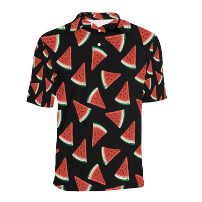 Watermelon Pattern Print Design WM01 Men Polo Shirt