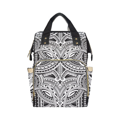 Maori Pattern Print Design 06 Diaper Bag Backpack
