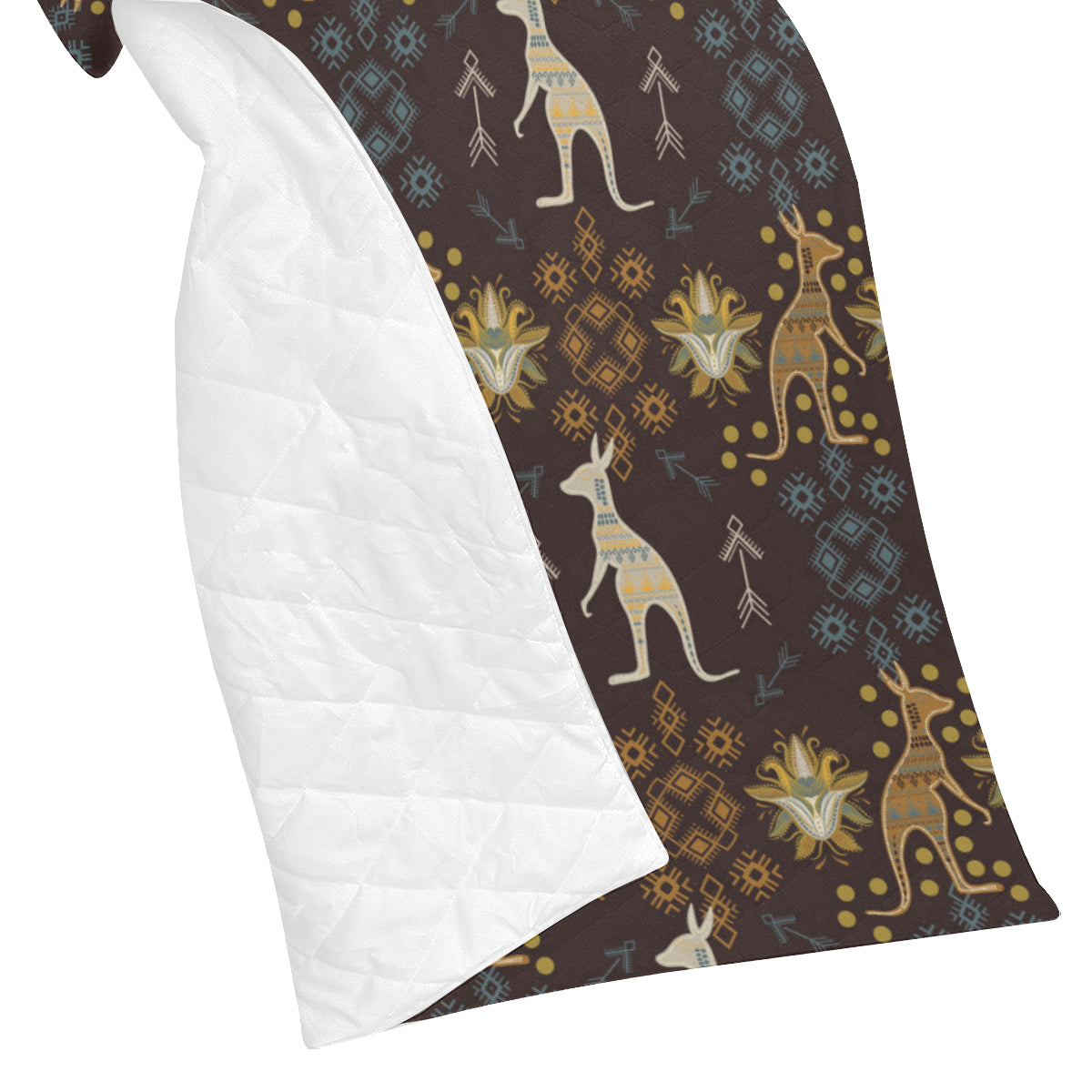 Kangaroos Pattern Print Design 03 Premium Quilt