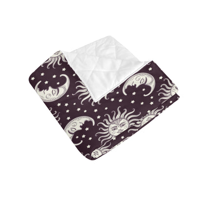 Sun Moon Face Premium Quilt