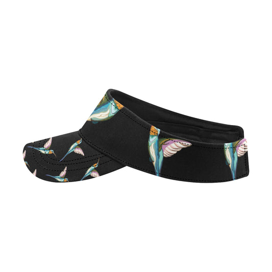 Hummingbird Pattern Print Design 06 Unisex Sun Visor