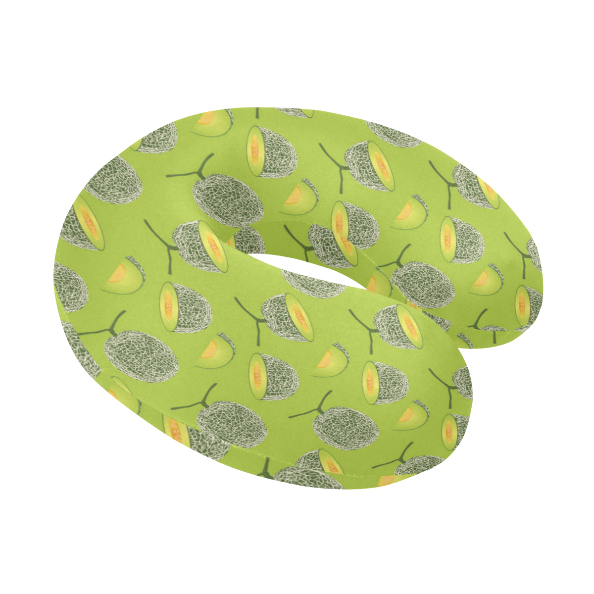 Cantaloupe Pattern Print Design 03 U-Shaped Travel Neck Pillow