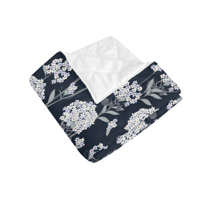 Hydrangea Pattern Print Design HD07 Premium Quilt
