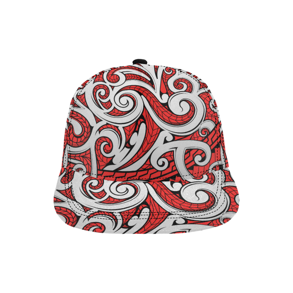 Maori Polynesian Themed Design Print Snapback Cap