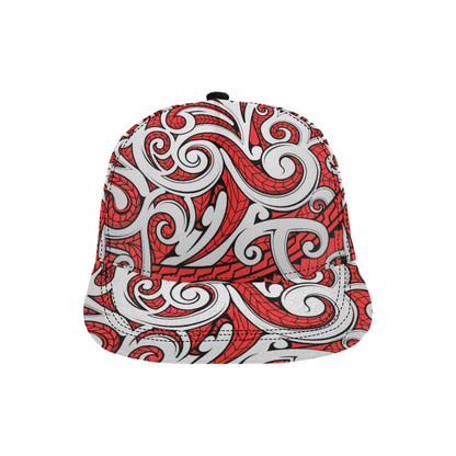 Maori Polynesian Themed Design Print Snapback Cap