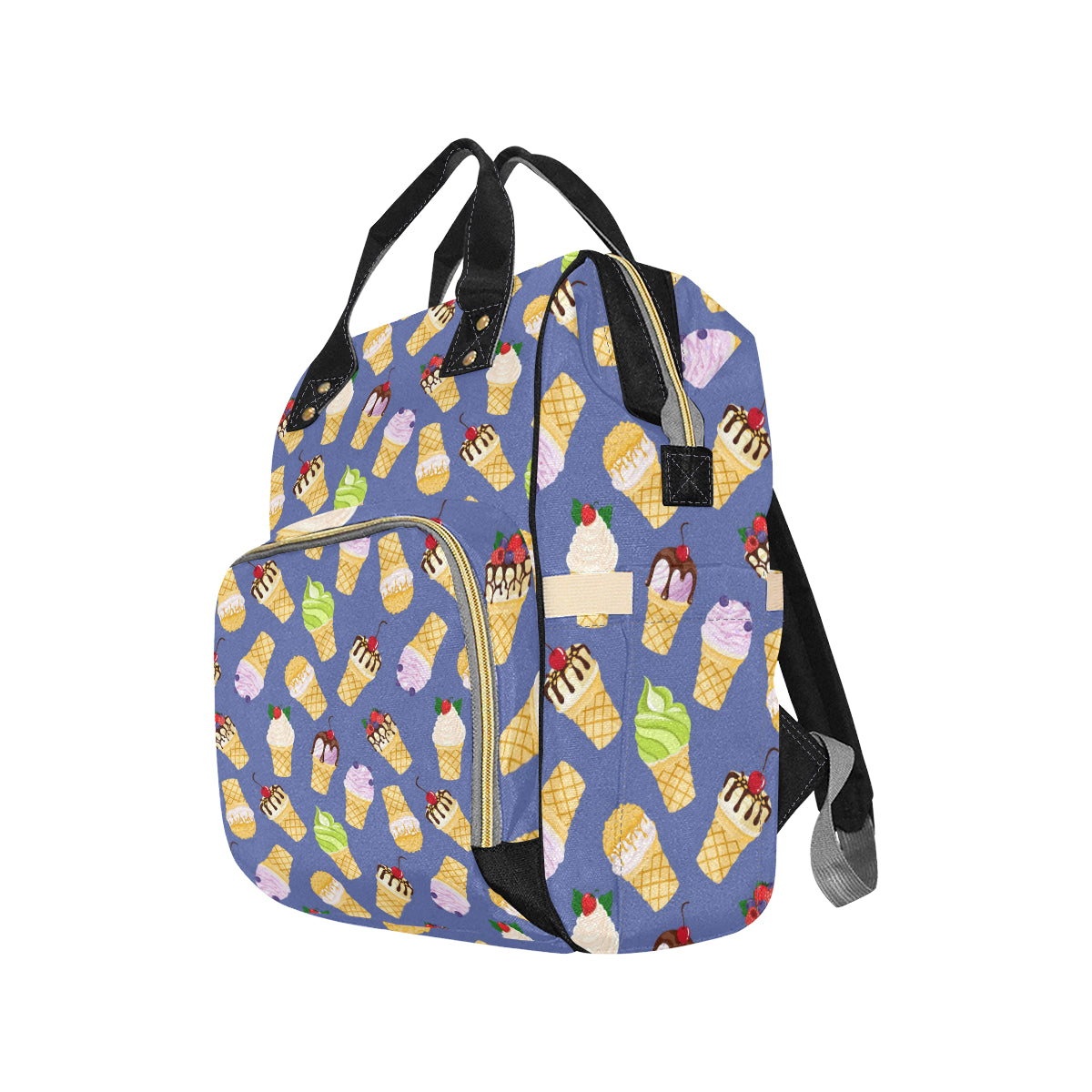 Ice Cream Pattern Print Design IC03 Diaper Bag Backpack