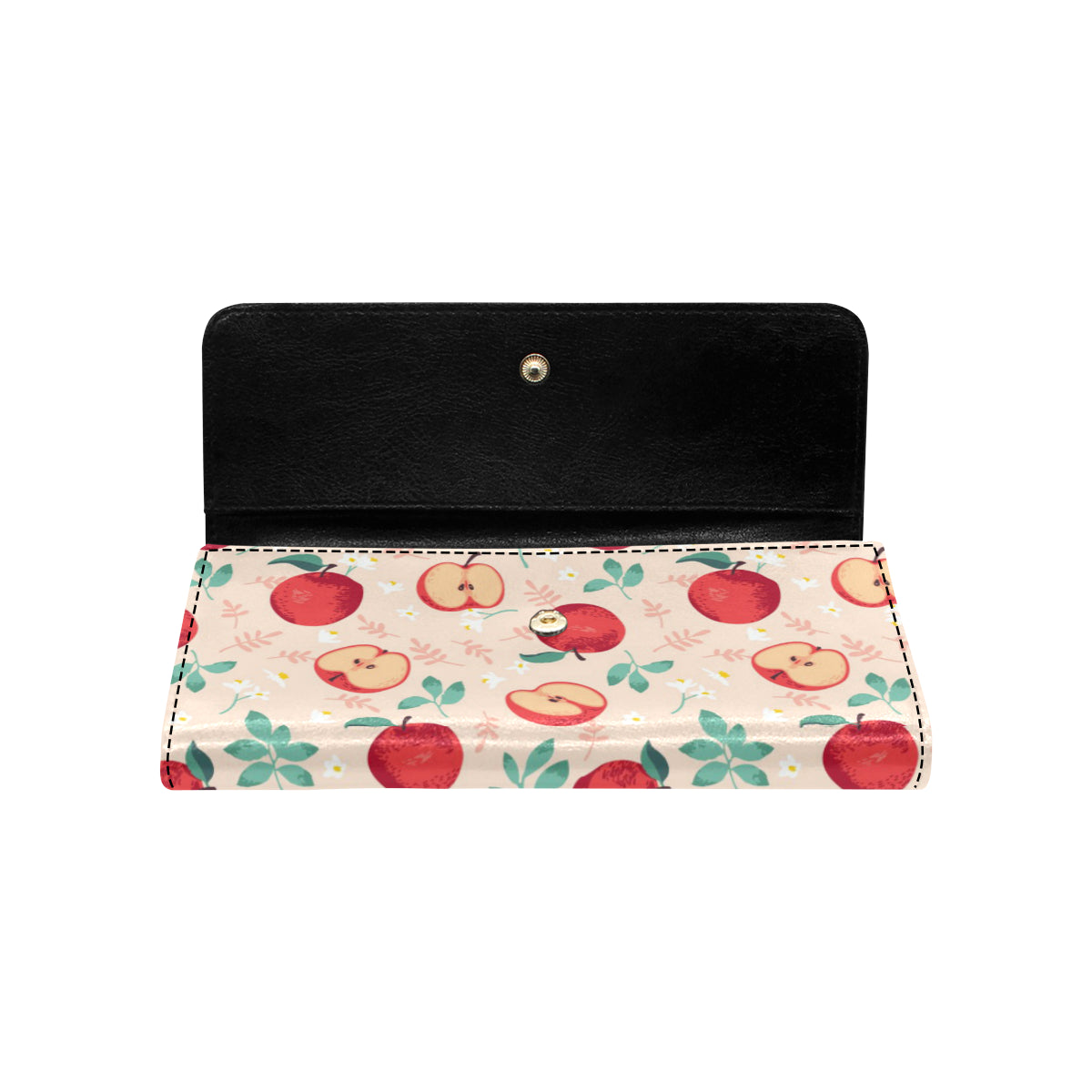 Apple Pattern Print Design AP06 Women's Trifold Wallet