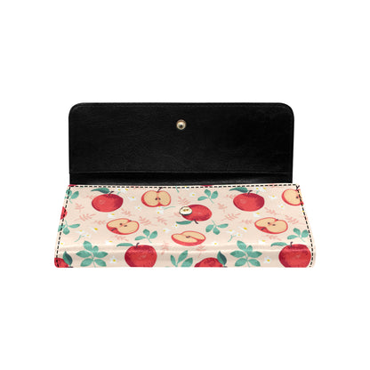 Apple Pattern Print Design AP06 Women's Trifold Wallet