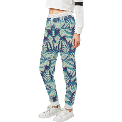 Fern Leave Summer Print Pattern Unisex Sweatpants