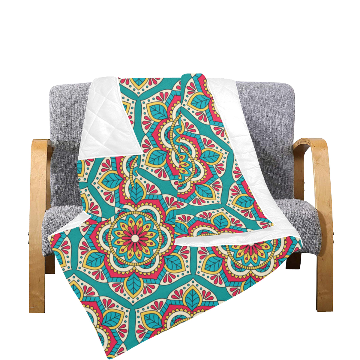 Mandala Pattern Print Design 03 Premium Quilt