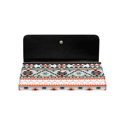 Tribal Aztec Indians pattern Women's Trifold Wallet