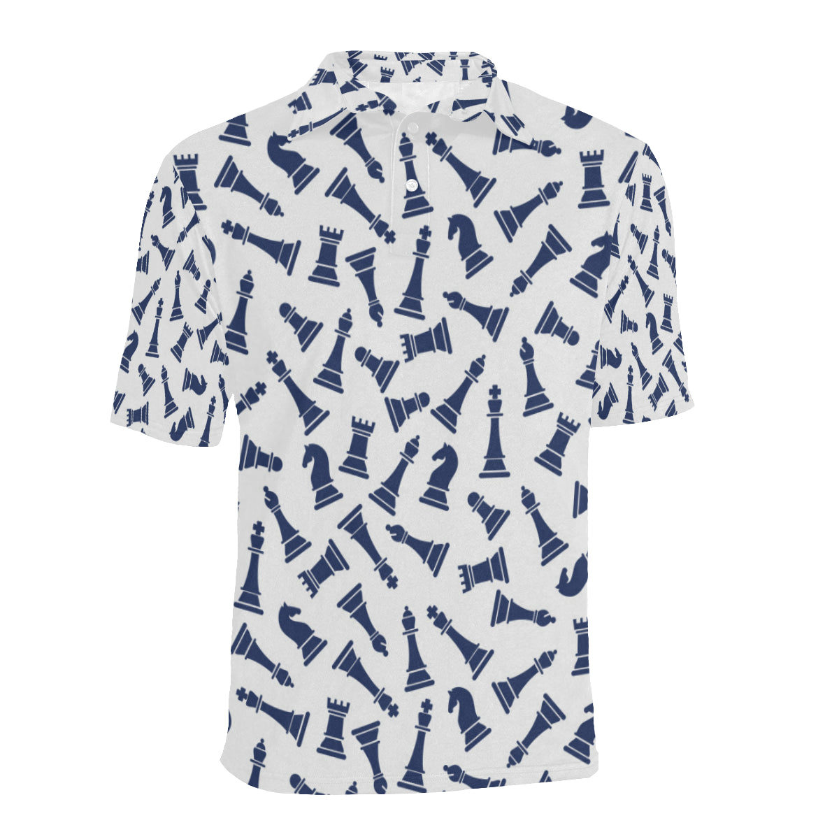 Chess Pattern Print Design 03 Men Polo Shirt