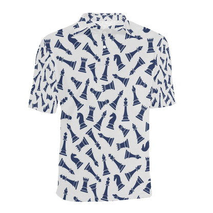 Chess Pattern Print Design 03 Men Polo Shirt