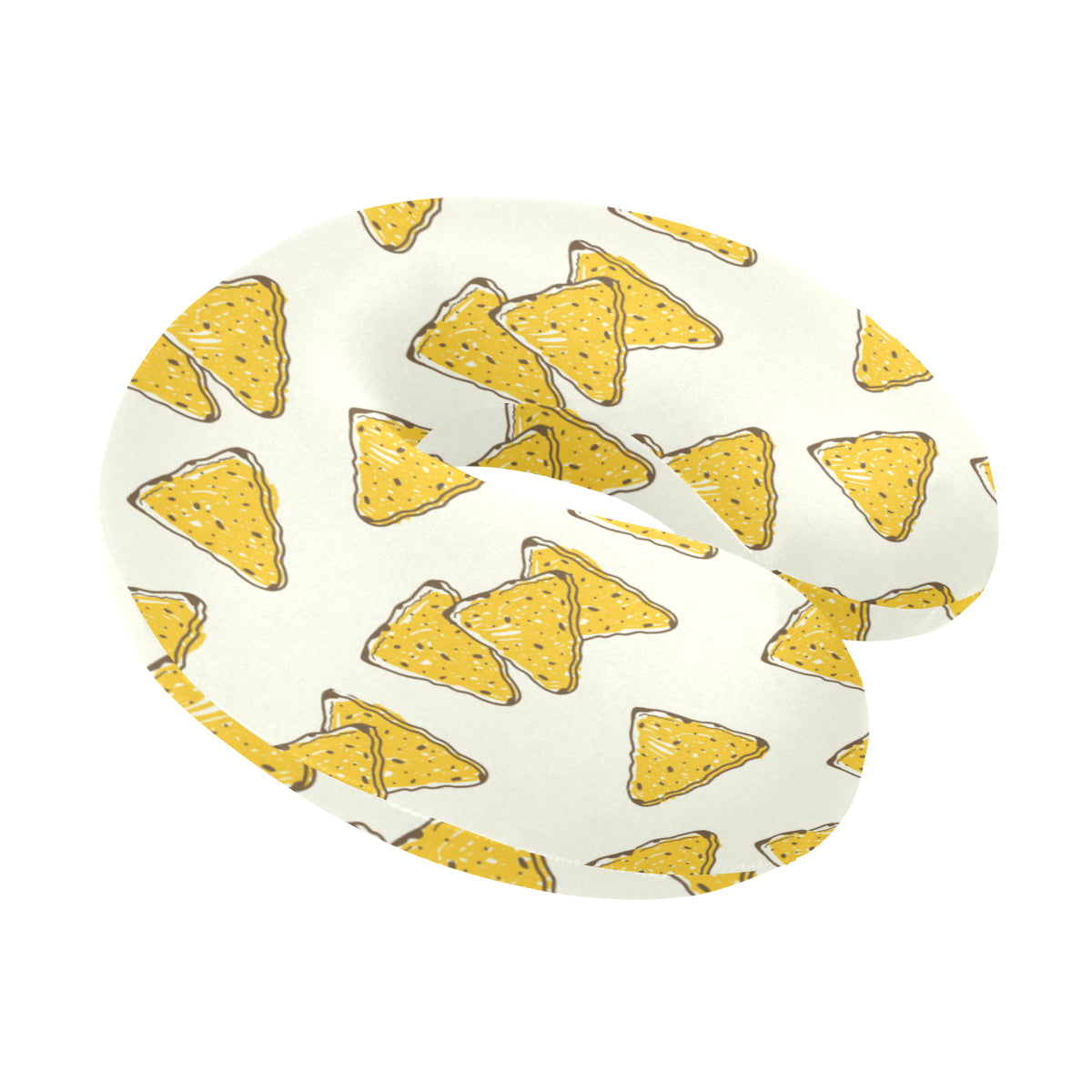 Nachos Pattern Print Design A01 U-Shaped Travel Neck Pillow