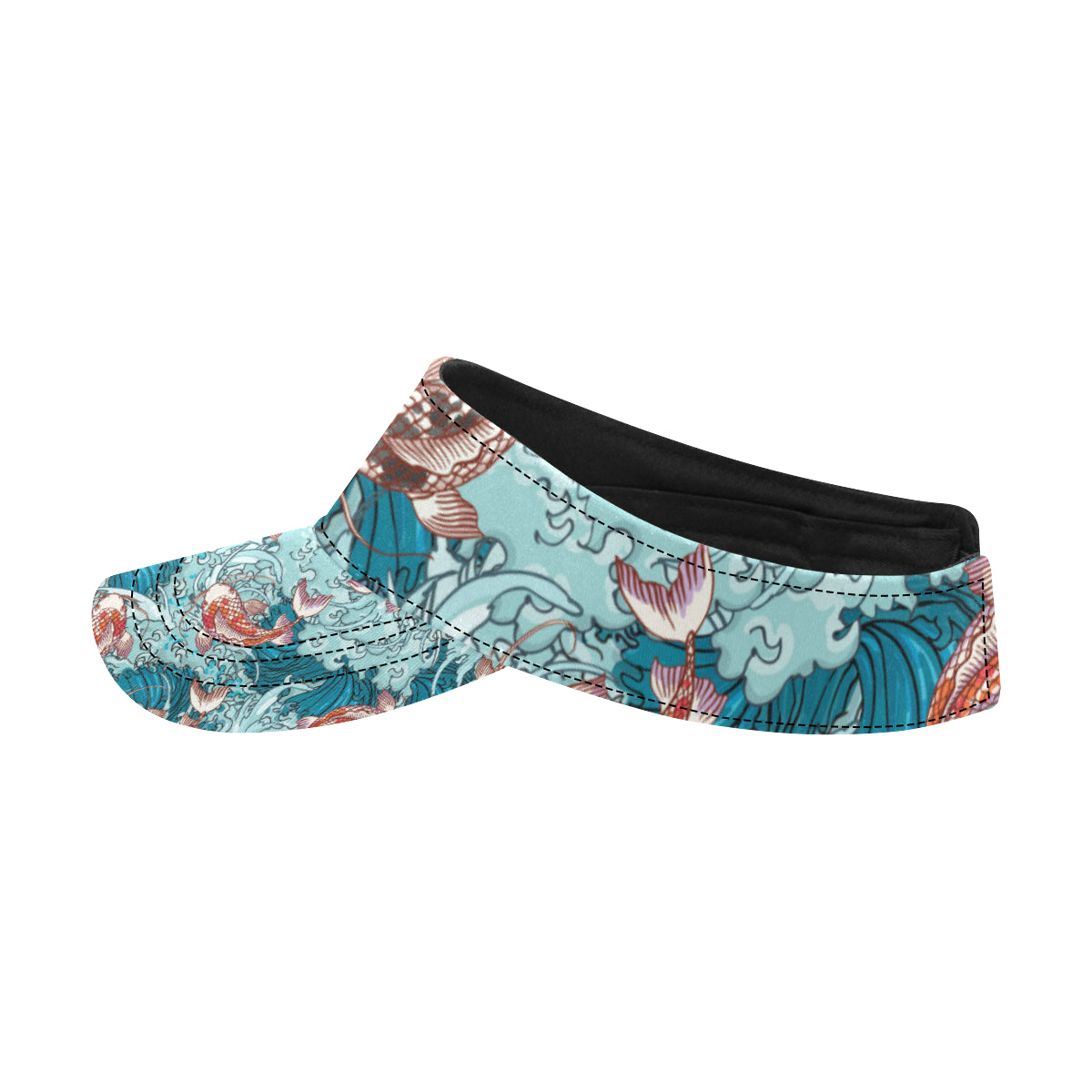 KOI Fish Pattern Print Design 05 Unisex Sun Visor