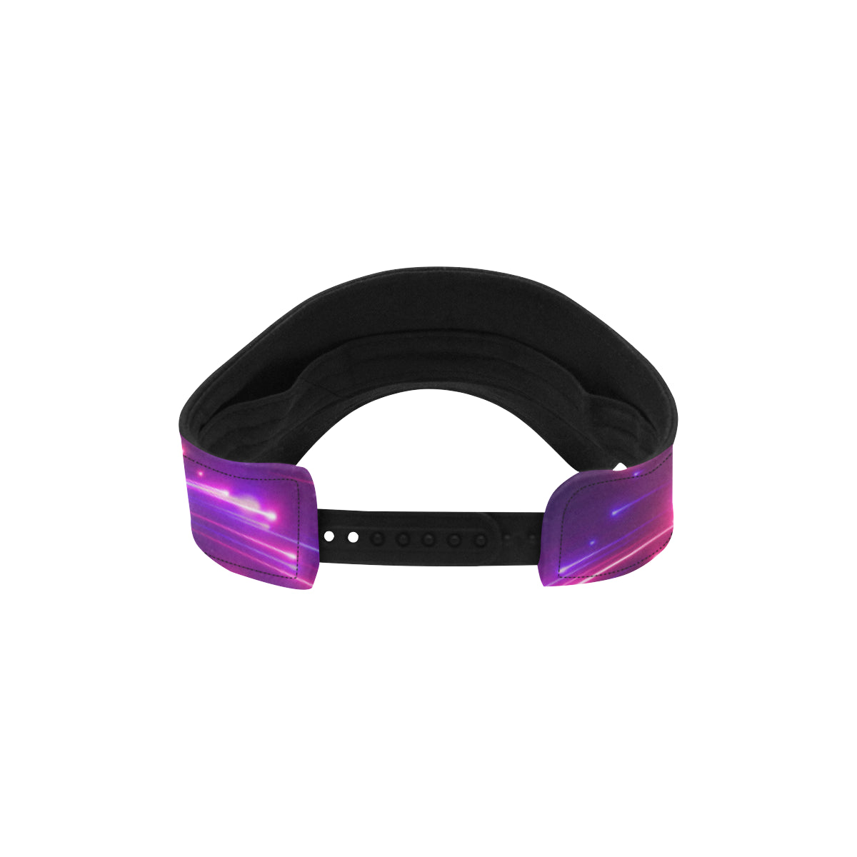 Celestial Purple Blue Neon Speed Light Unisex Sun Visor
