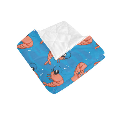Prawn Cute Pattern Print Design 03 Premium Quilt