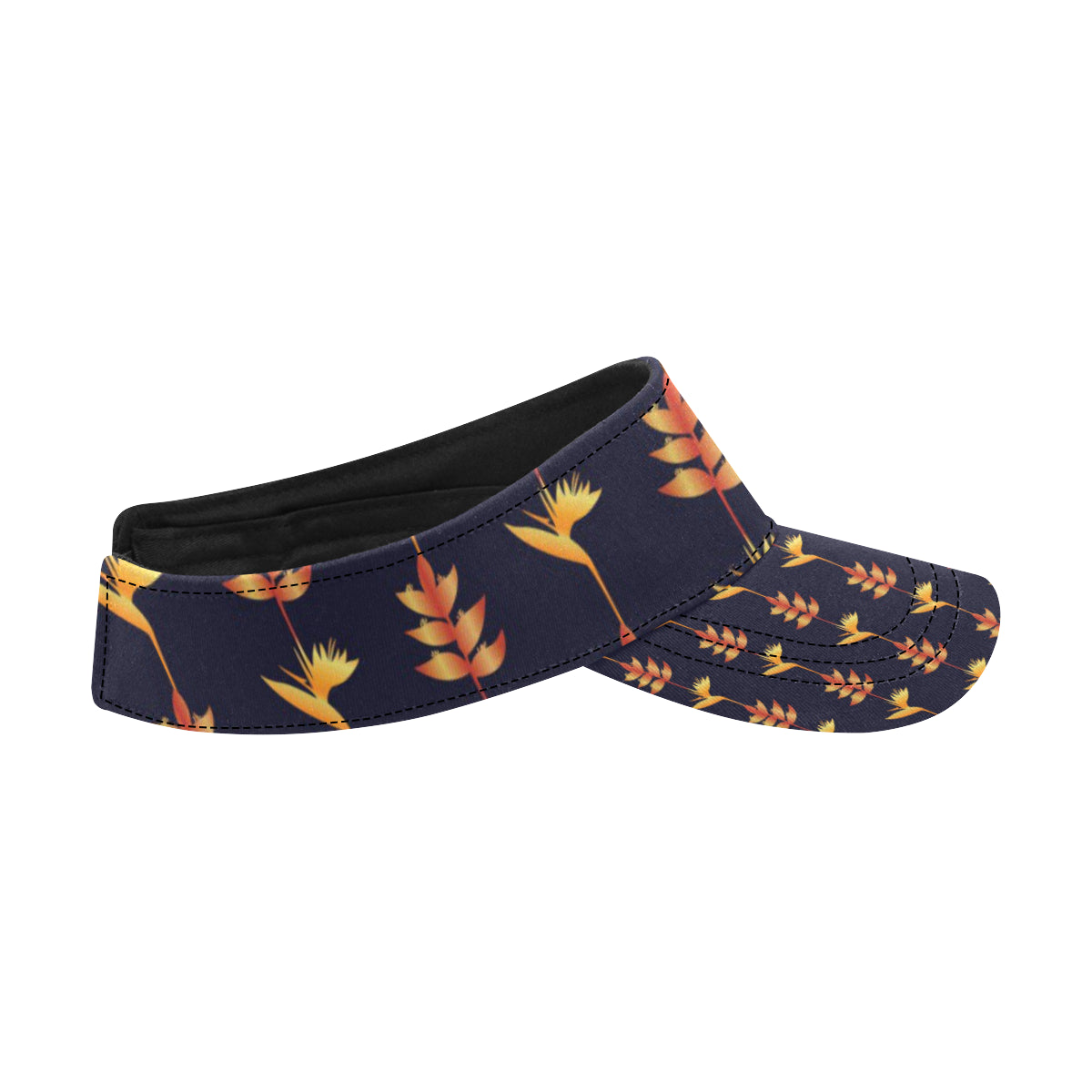 Heliconia Pattern Print Design HL06 Unisex Sun Visor