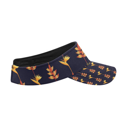 Heliconia Pattern Print Design HL06 Unisex Sun Visor