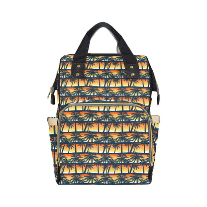 Palm Tree Pattern Print Design PT011 Diaper Bag Backpack