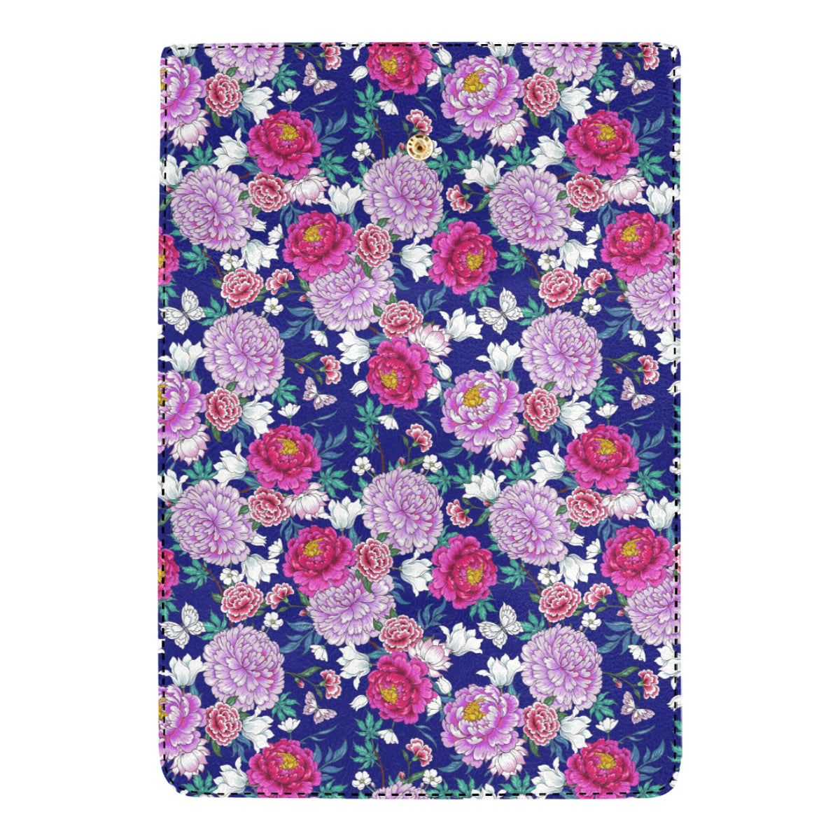 Dahlia Pattern Print Design DH013 Women's Trifold Wallet