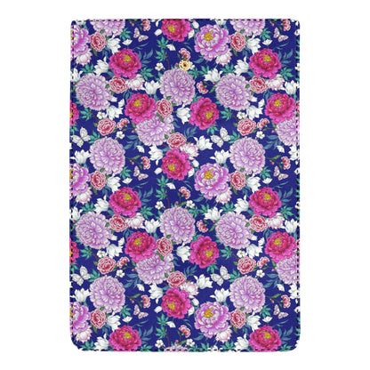 Dahlia Pattern Print Design DH013 Women's Trifold Wallet