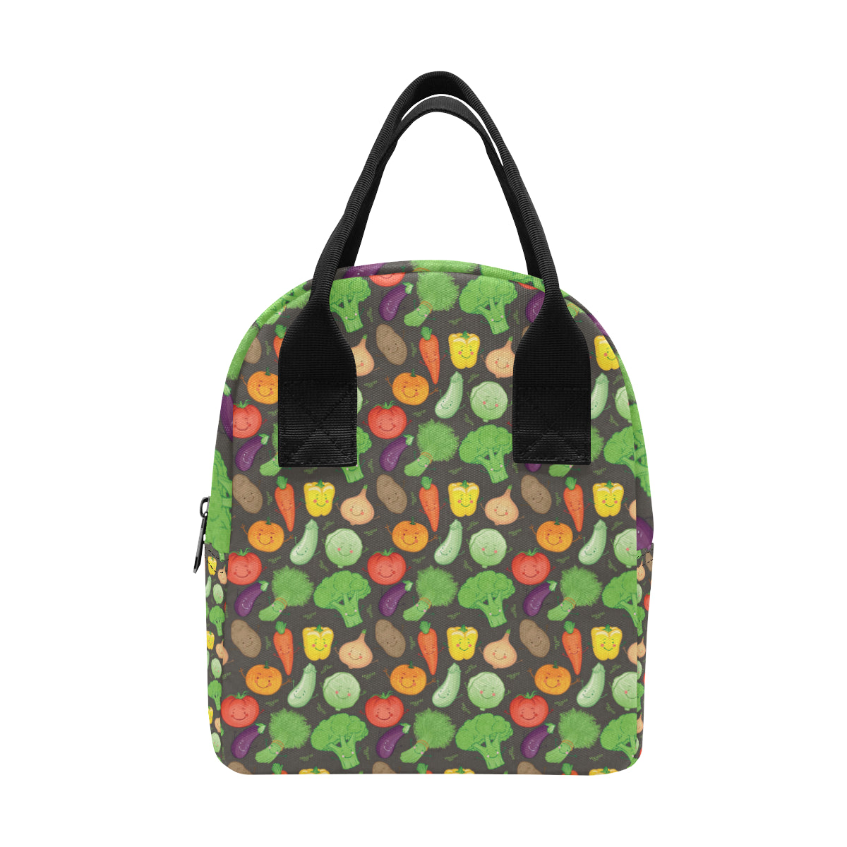 Vegan Funny Themed Design Print Insulated Lunch Bag