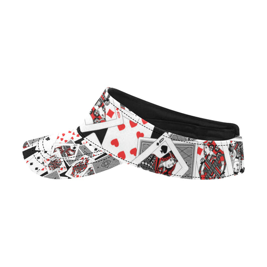 Poker Cards Pattern Print Design A04 Unisex Sun Visor