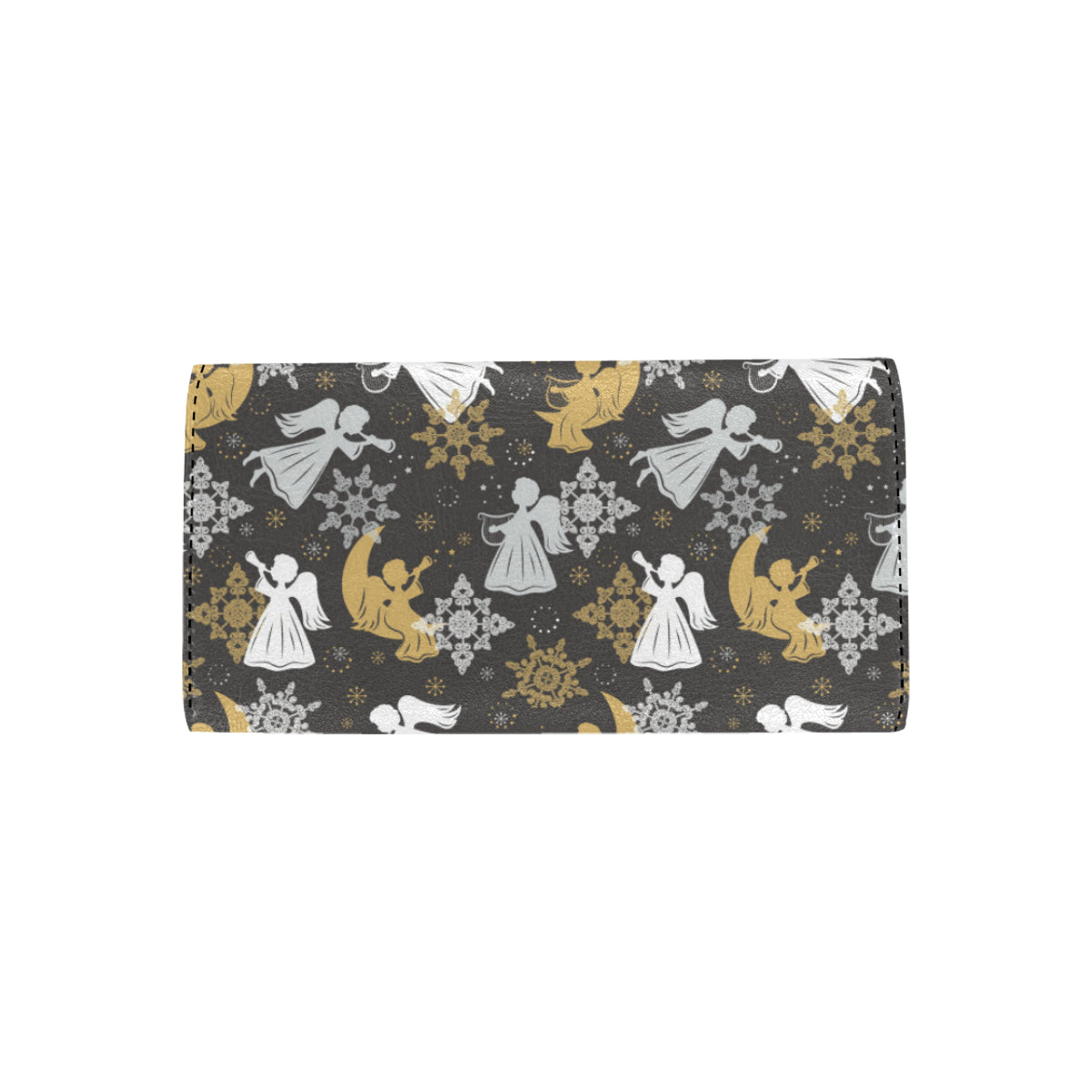 Angel Pattern Print Design 04 Women's Trifold Wallet