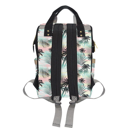 Palm Tree Pattern Print Design A03 Diaper Bag Backpack
