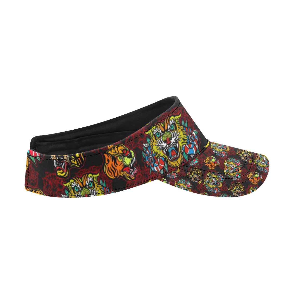 Tattoo Tiger Colorful Design Unisex Sun Visor