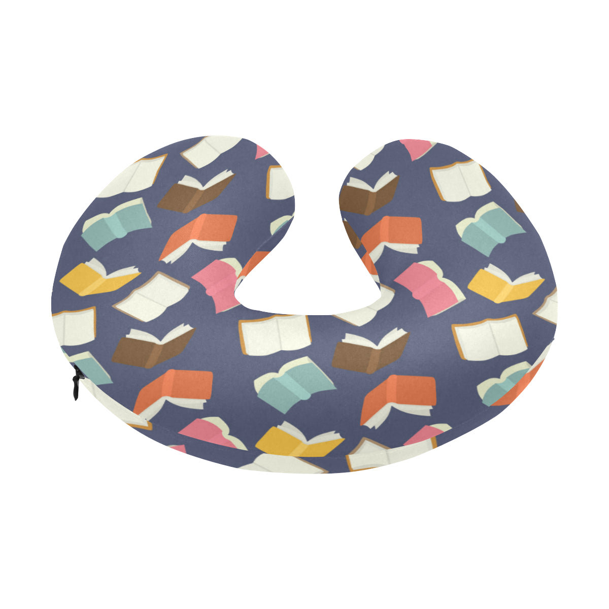 Book Pattern Print Design 01 U-Shaped Travel Neck Pillow