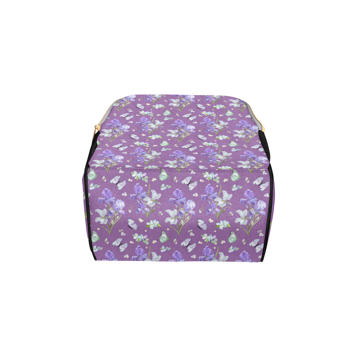 Iris Pattern Print Design IR09 Diaper Bag Backpack