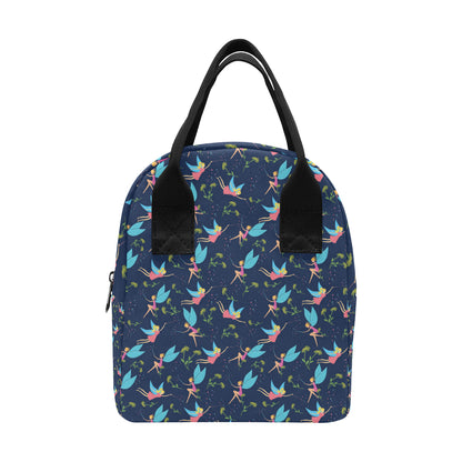 Fairy with flower Print Pattern Insulated Lunch Bag